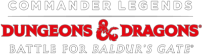 Magic The Gathering Commander Legends Battle for Baldurs Gate Logo