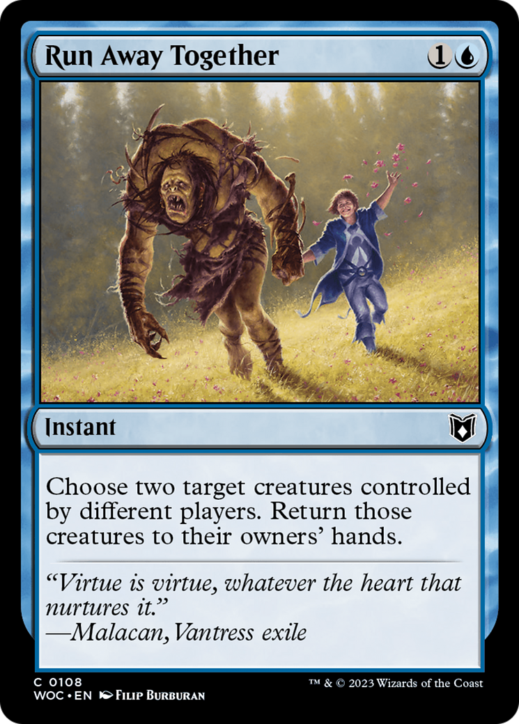 Magic: The Gathering - Run Away Together - Wilds of Eldraine Commander