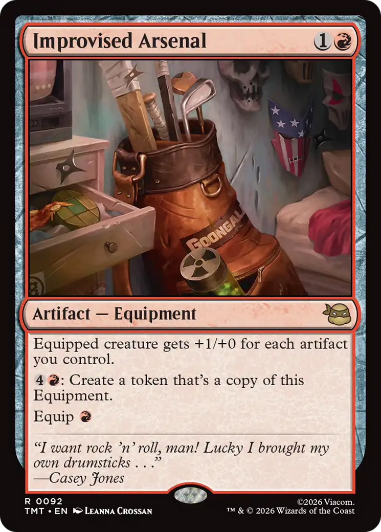 Magic: The Gathering - Improvised Arsenal Foil - Teenage Mutant Ninja Turtles