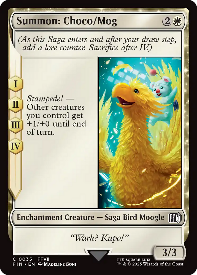Magic: The Gathering - Summon: Choco/Mog - Final Fantasy