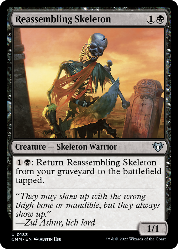 Magic: The Gathering - Reassembling Skeleton - Commander Masters