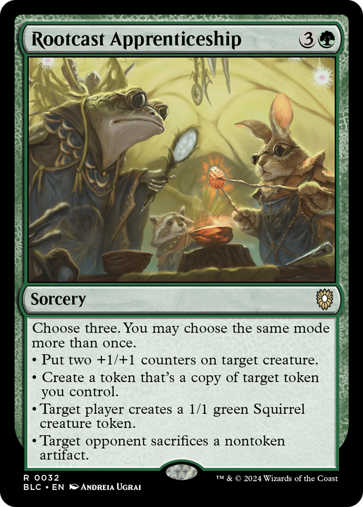 Magic: The Gathering - Rootcast Apprenticeship - Bloomburrow Commander