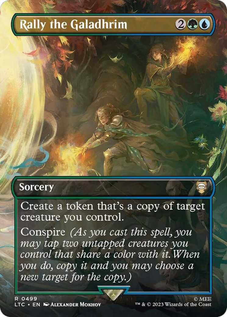 Magic: The Gathering - Rally the Galadhrim Foil - Tales of Middle-earth Commander