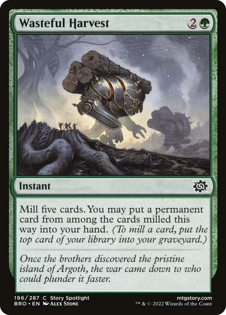 Magic: The Gathering - Wasteful Harvest Foil - The Brothers' War