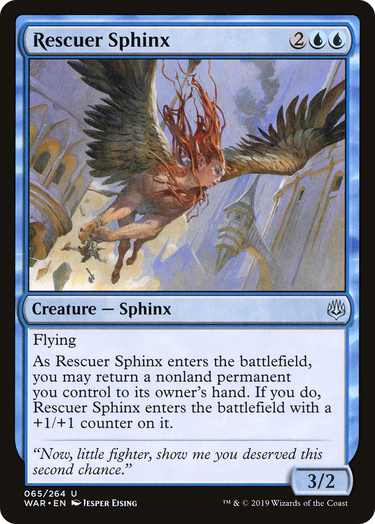 Magic: The Gathering - Rescuer Sphinx Foil - War of the Spark