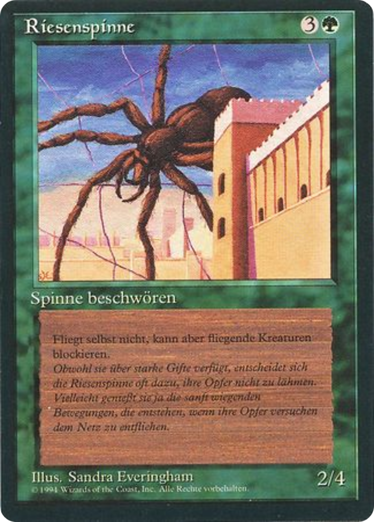 Magic: The Gathering - Riesenspinne - Foreign Black Border