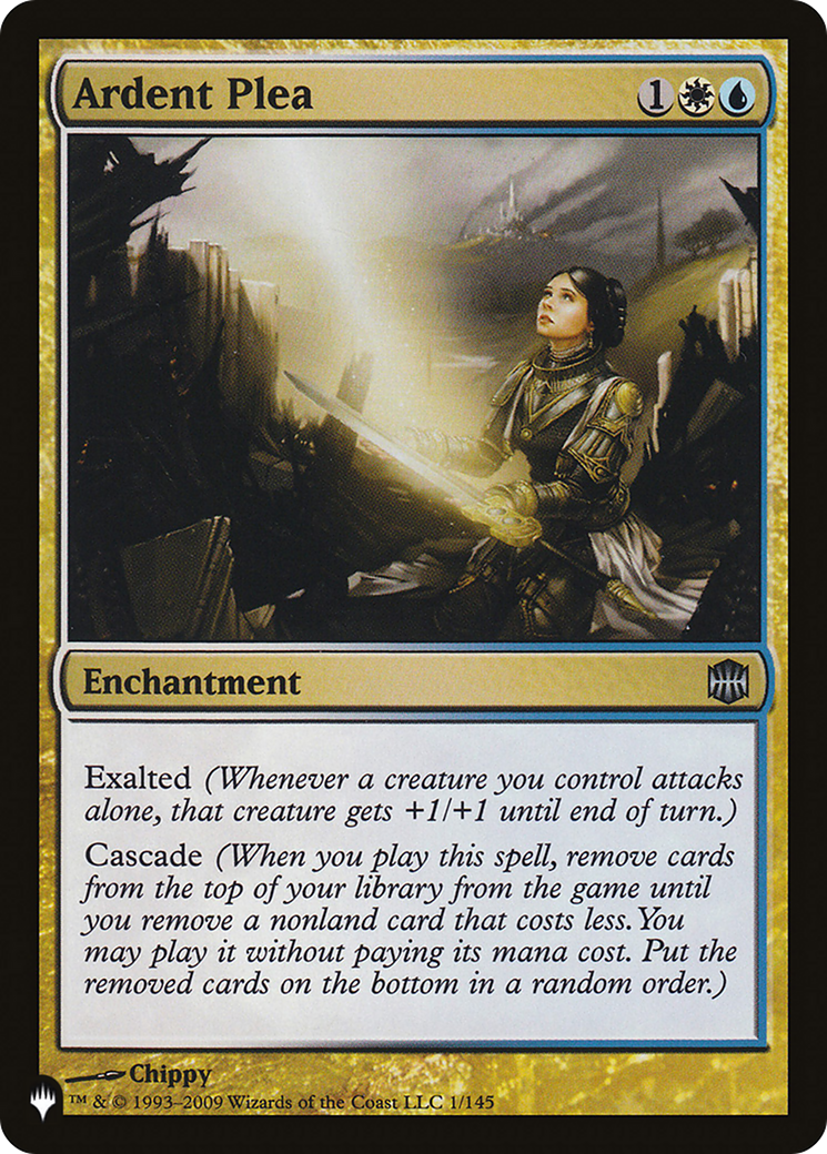 Magic: The Gathering - Ardent Plea - The List
