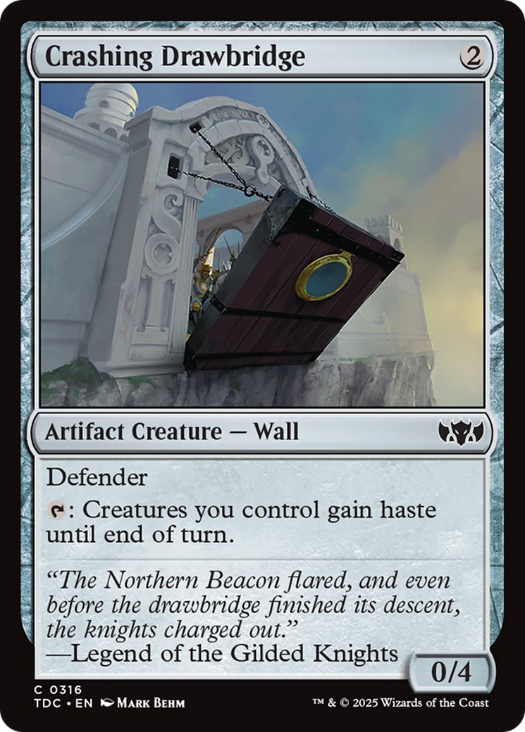 Magic: The Gathering - Crashing Drawbridge - Tarkir: Dragonstorm Commander