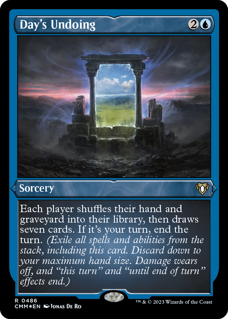 Magic: The Gathering - Day's Undoing Foil - Commander Masters