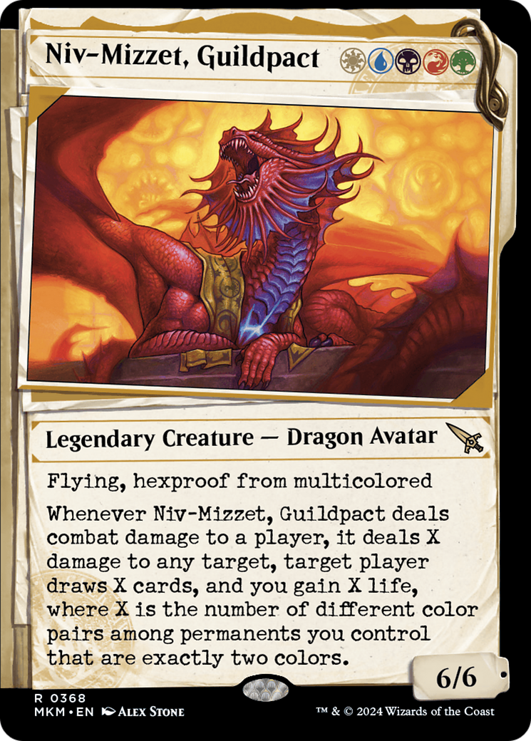 Magic: The Gathering - Niv-Mizzet, Guildpact Foil - Murders at Karlov Manor