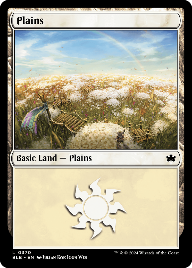 Magic: The Gathering - Plains #370 Foil - Bloomburrow