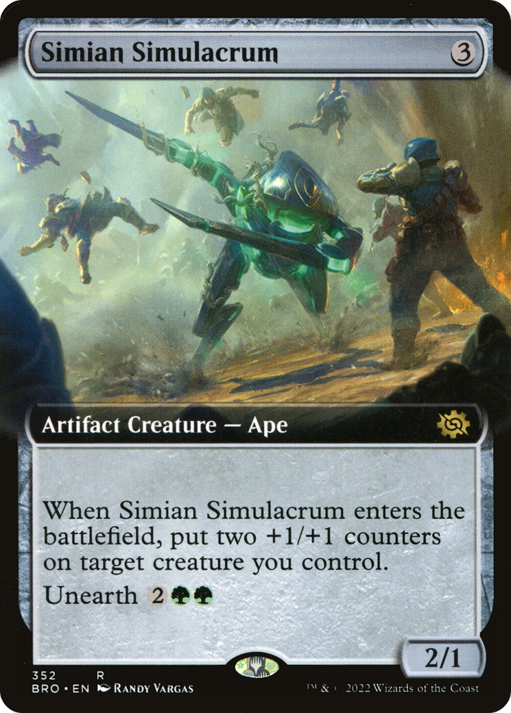 Magic: The Gathering - Simian Simulacrum Foil - The Brothers' War