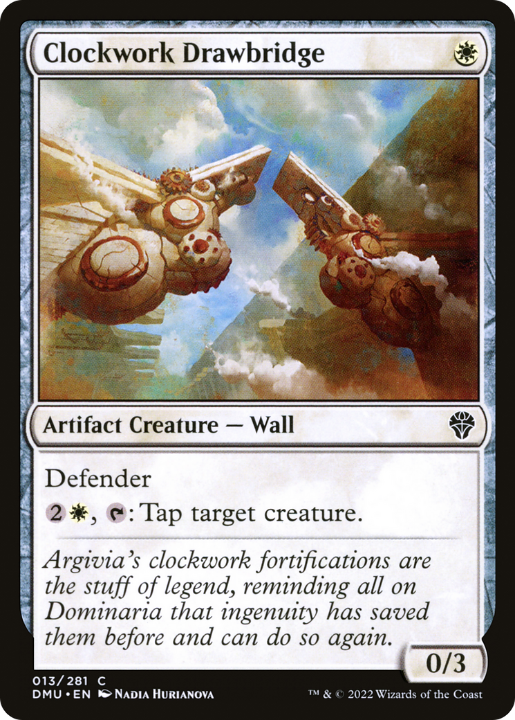 Magic: The Gathering - Clockwork Drawbridge Foil - Dominaria United