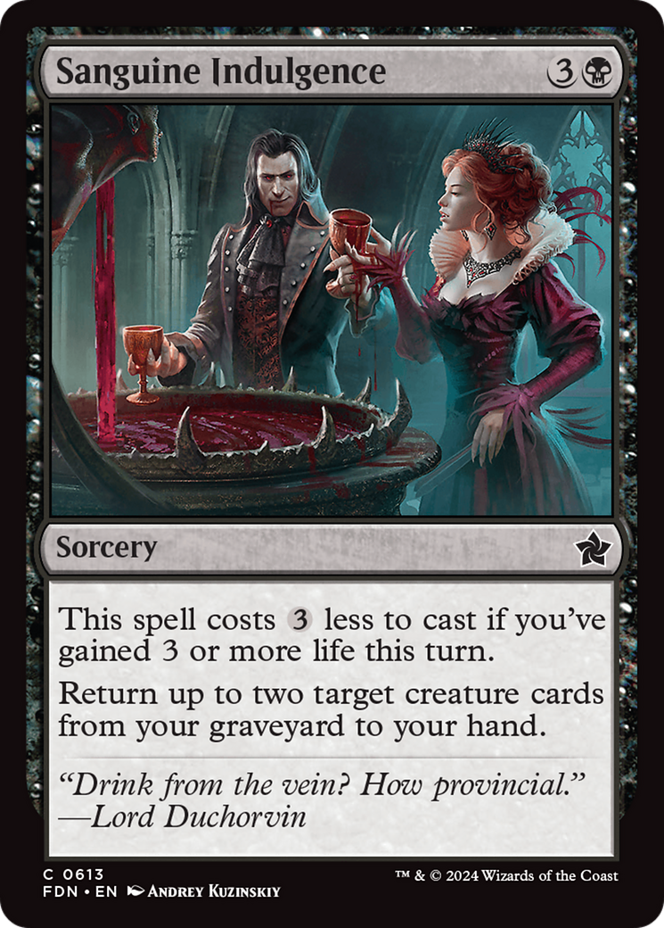 Magic: The Gathering - Sanguine Indulgence - Foundations