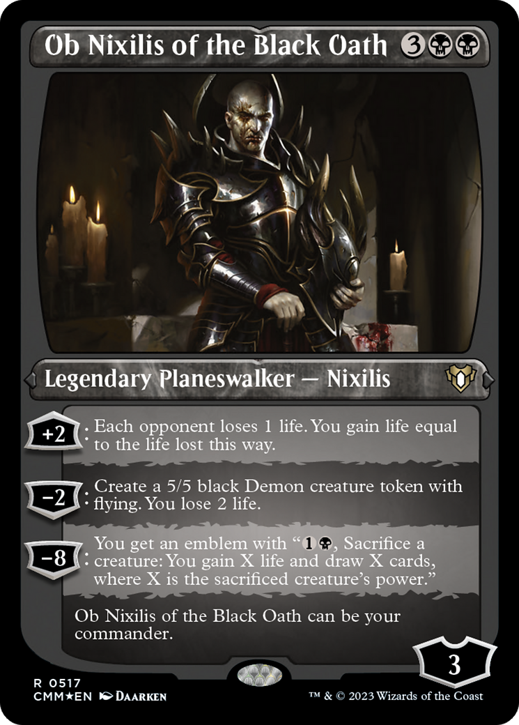 Magic: The Gathering - Ob Nixilis of the Black Oath Foil - Commander Masters