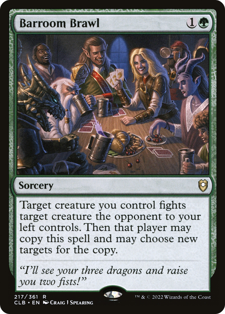 Magic: The Gathering - Barroom Brawl - Commander Legends: Battle for Baldur's Gate