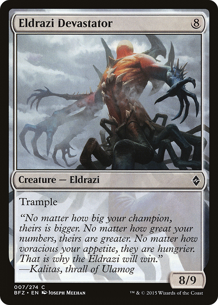 Magic: The Gathering - Eldrazi Devastator Foil - Battle for Zendikar