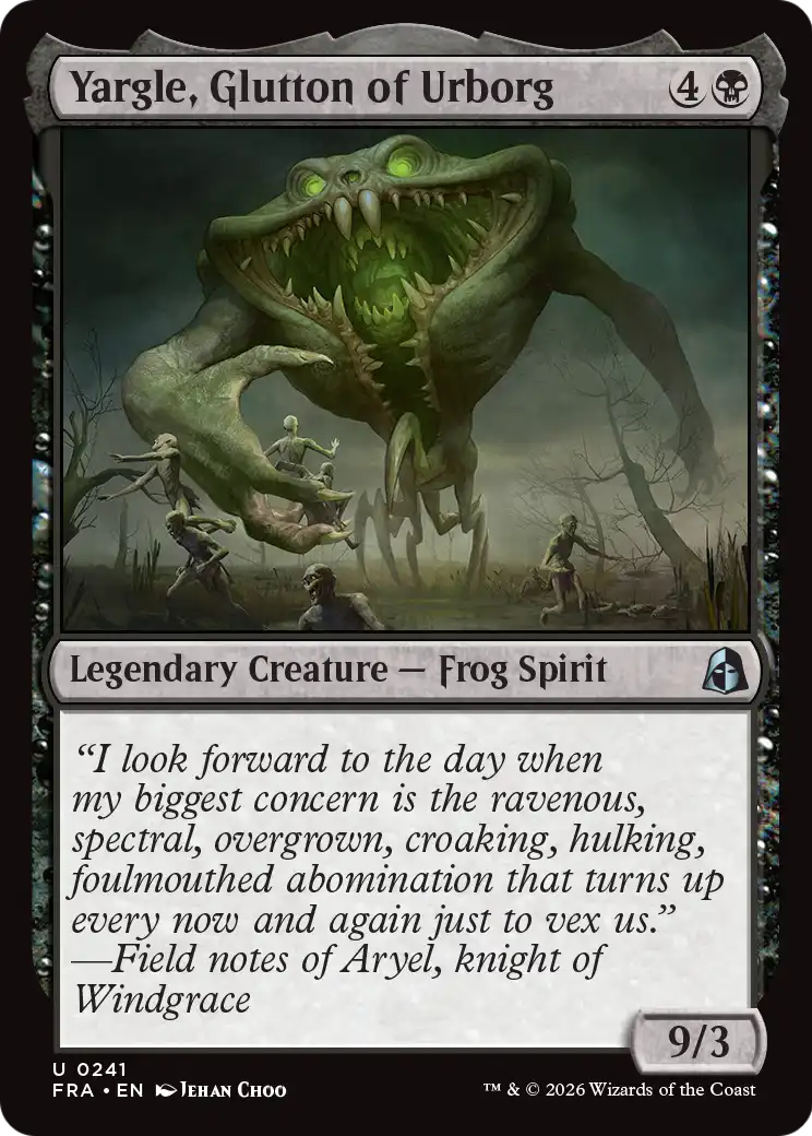 Magic: The Gathering - Yargle, Glutton of Urborg Foil - Reality Fracture