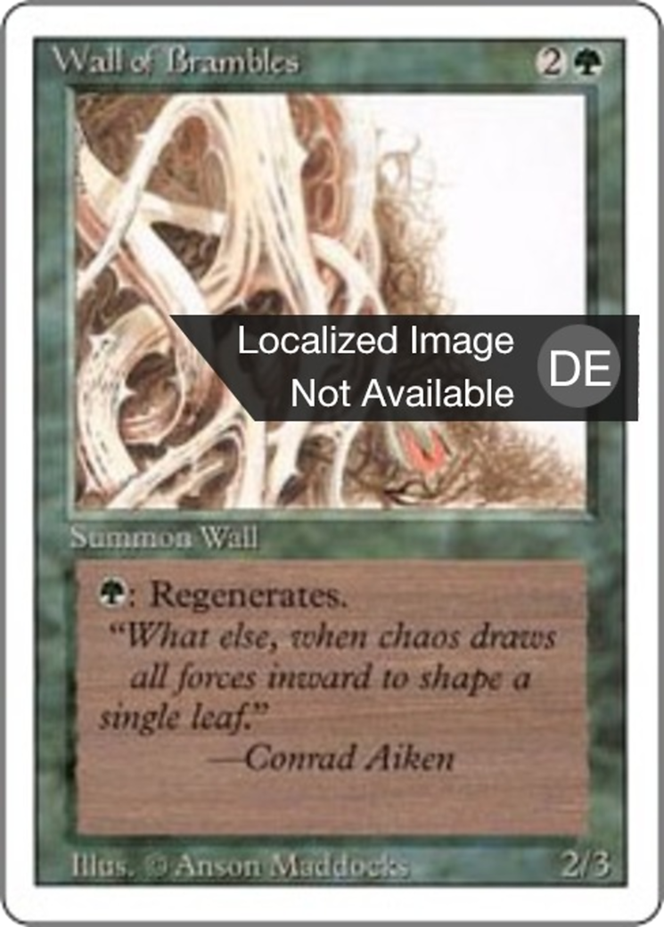 Magic: The Gathering - Dornenmauer - Revised Edition