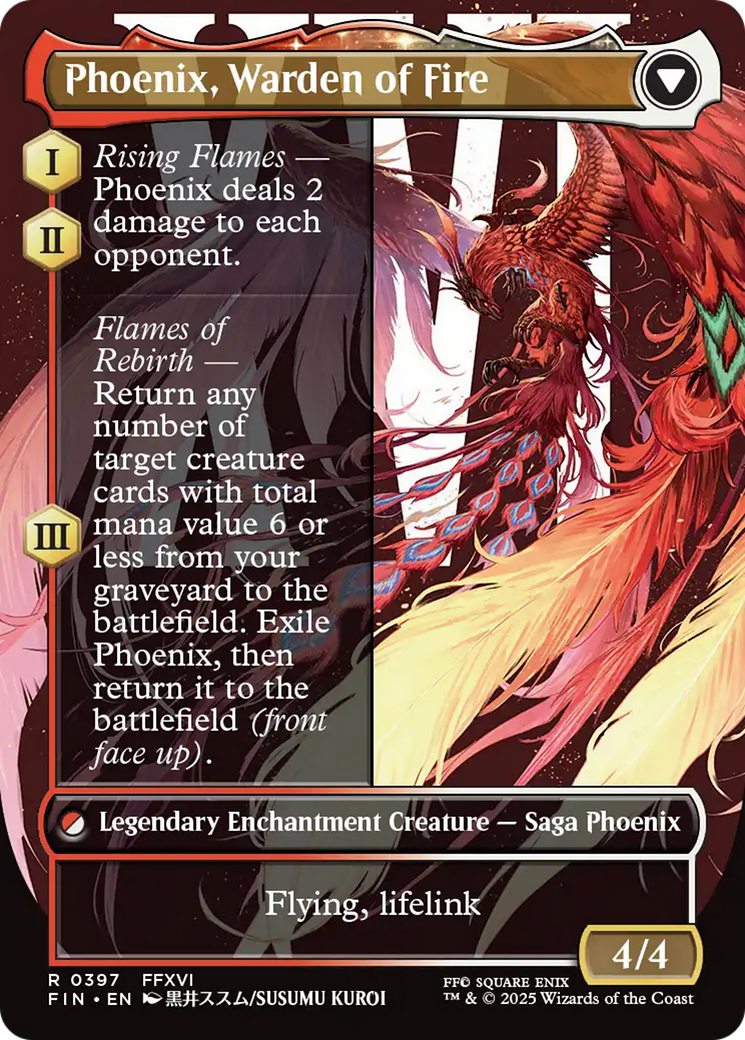 Magic: The Gathering - Joshua, Phoenix's Dominant // Phoenix, Warden of Fire Foil - Final Fantasy