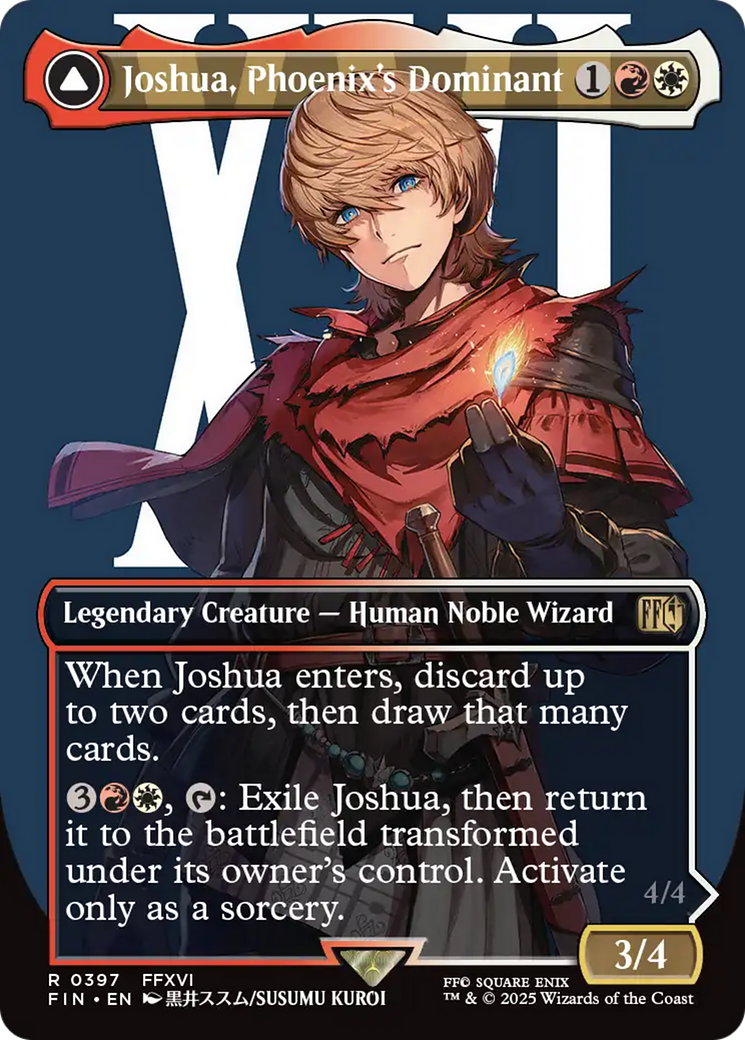 Magic: The Gathering - Joshua, Phoenix's Dominant // Phoenix, Warden of Fire Foil - Final Fantasy
