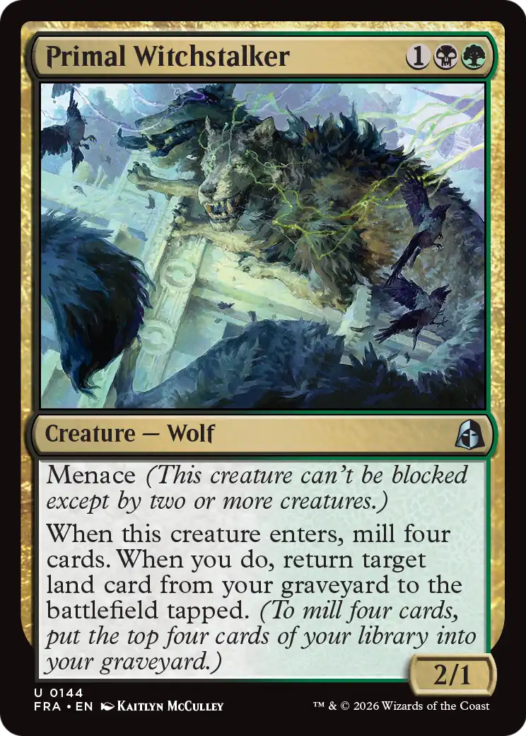 Magic: The Gathering - Primal Witchstalker - Reality Fracture