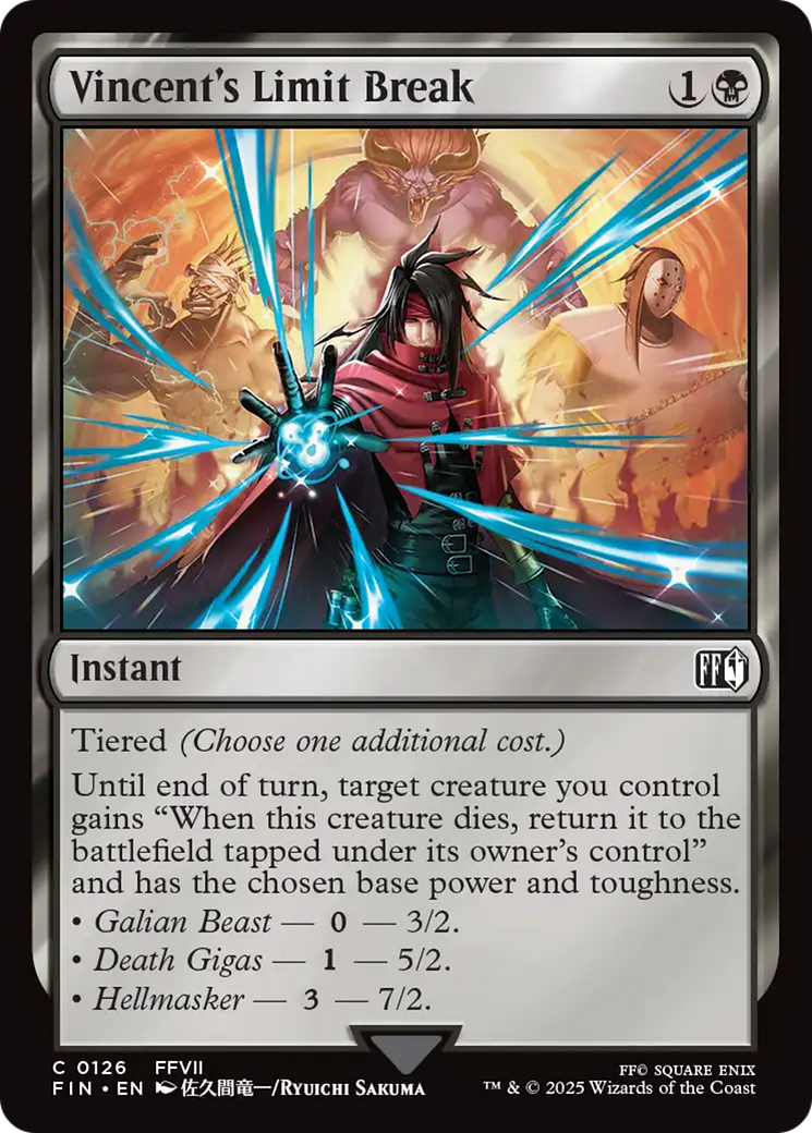 Magic: The Gathering - Vincent's Limit Break Foil - Final Fantasy