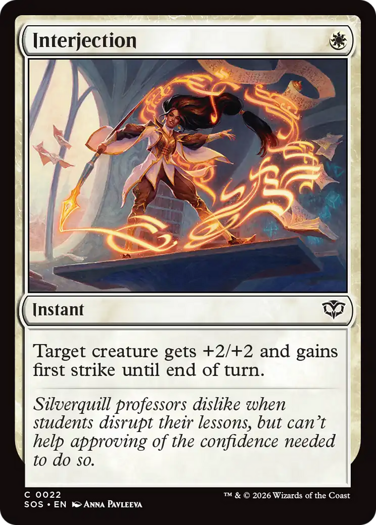 Magic: The Gathering - Interjection - Secrets of Strixhaven