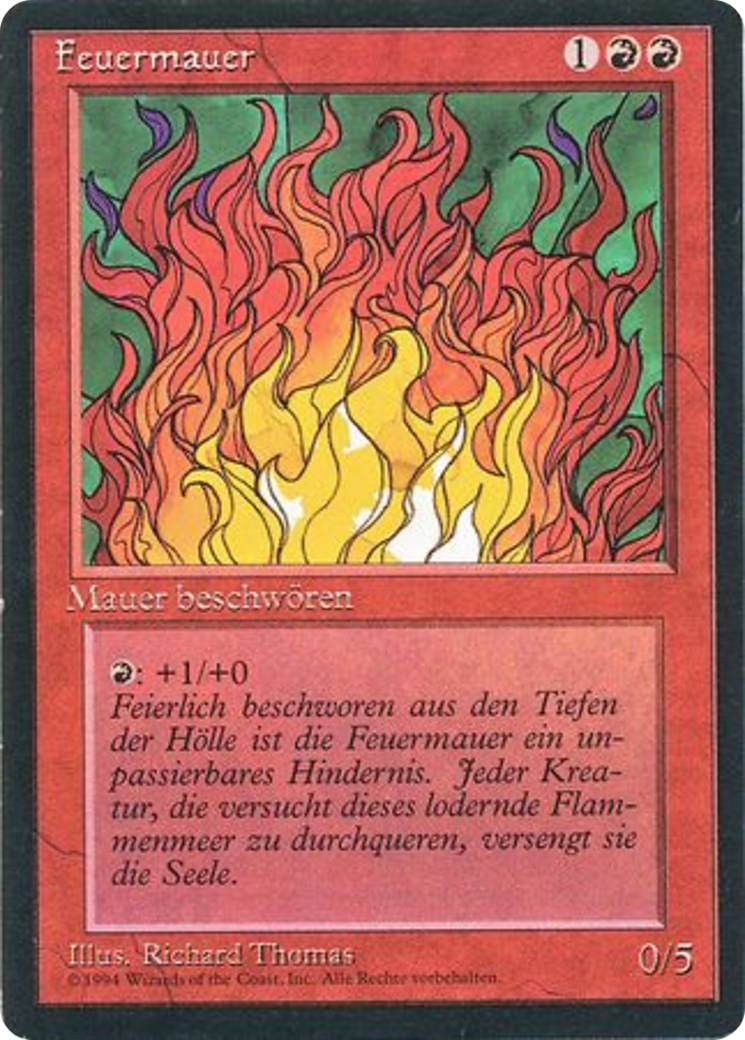 Magic: The Gathering - Feuerwand - Foreign Black Border