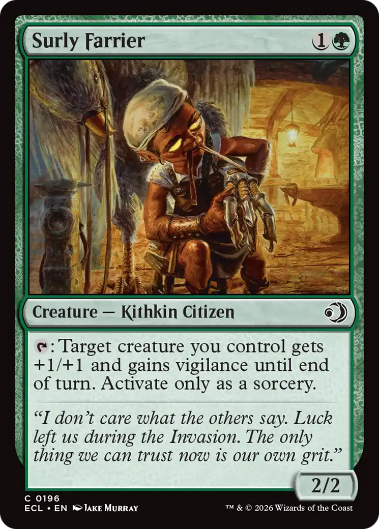 Magic: The Gathering - Surly Farrier Foil - Lorwyn Eclipsed