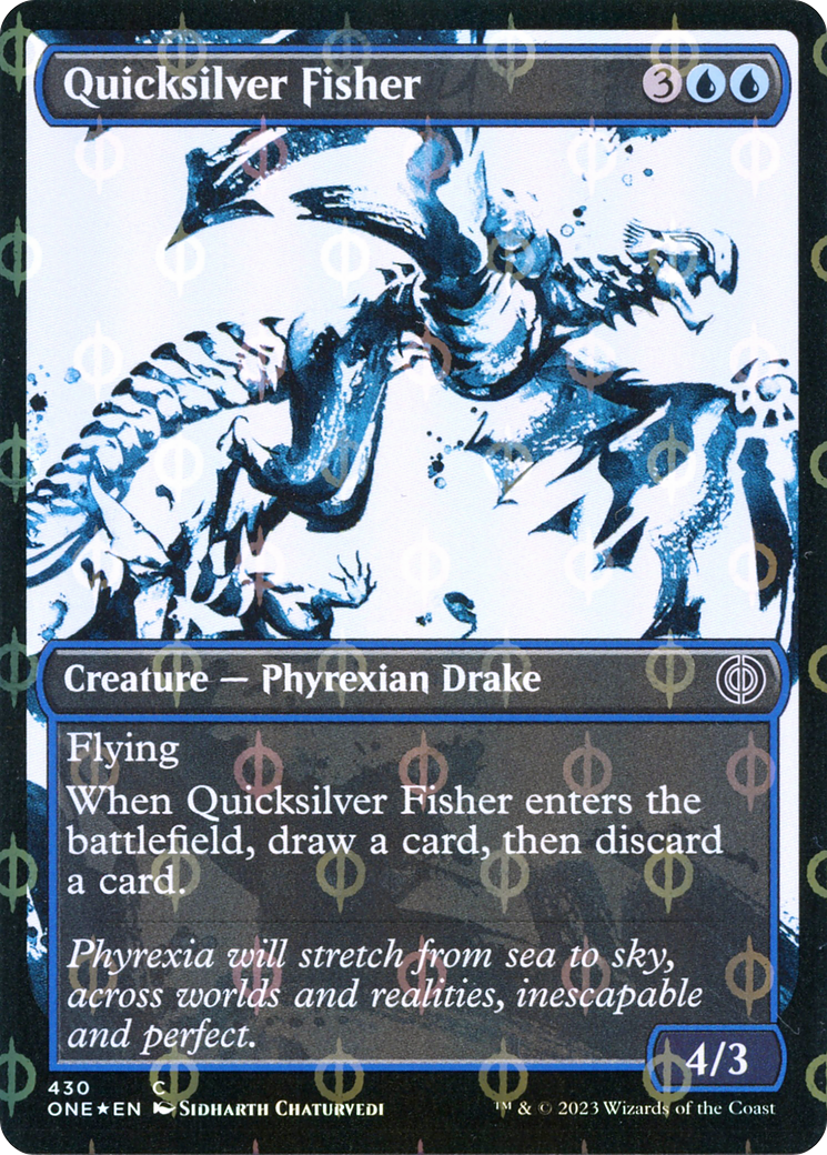 Magic: The Gathering - Quicksilver Fisher Foil - Phyrexia: All Will Be One
