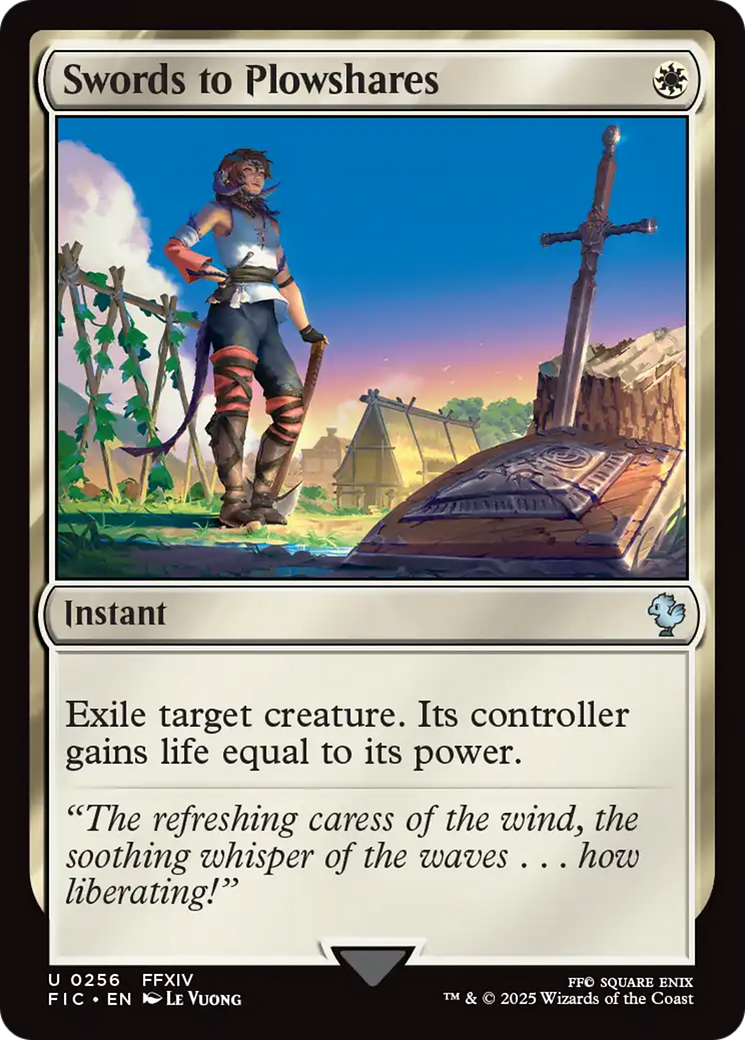 Magic: The Gathering - Swords to Plowshares - Final Fantasy Commander