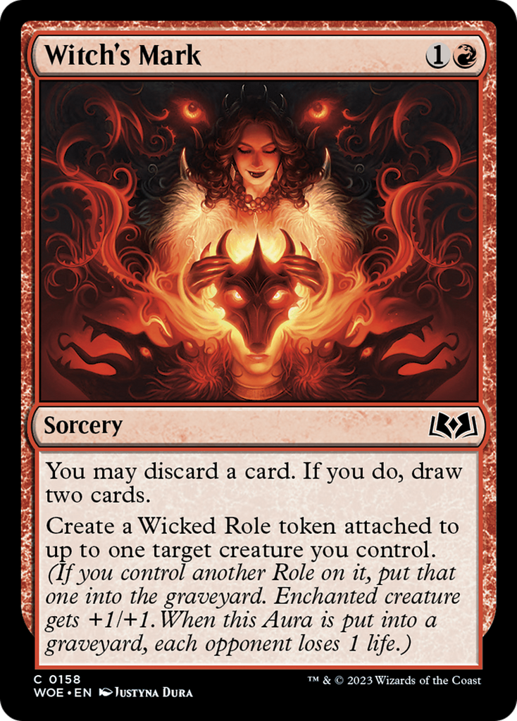 Magic: The Gathering - Witch's Mark - Wilds of Eldraine