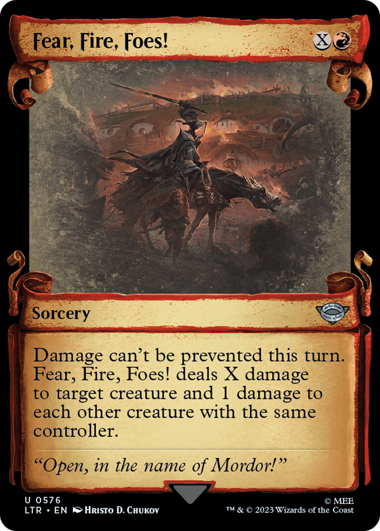 Magic: The Gathering - Fear, Fire, Foes! Foil - The Lord of the Rings: Tales of Middle-earth