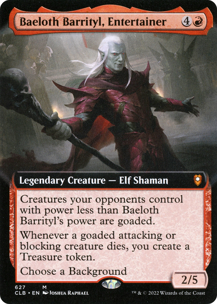 Magic: The Gathering - Baeloth Barrityl, Entertainer Foil - Commander Legends: Battle for Baldur's Gate