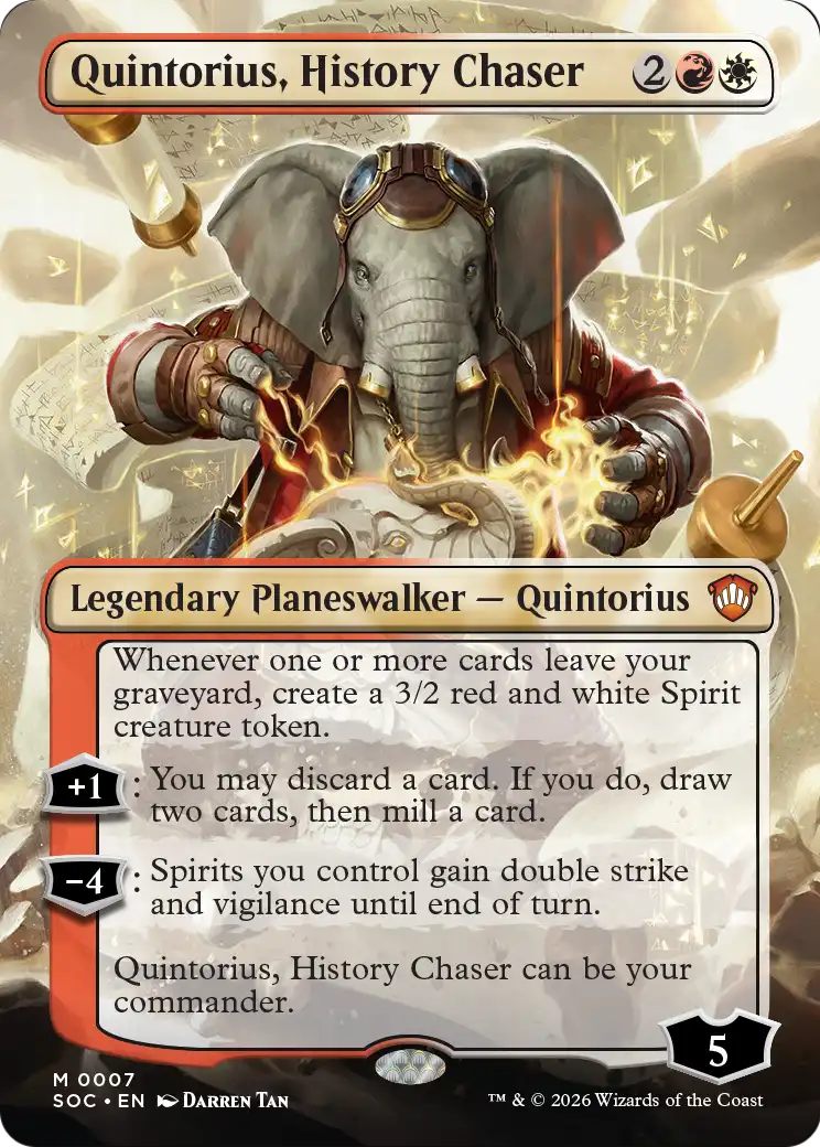 Magic: The Gathering - Quintorius, History Chaser - Secrets of Strixhaven Commander