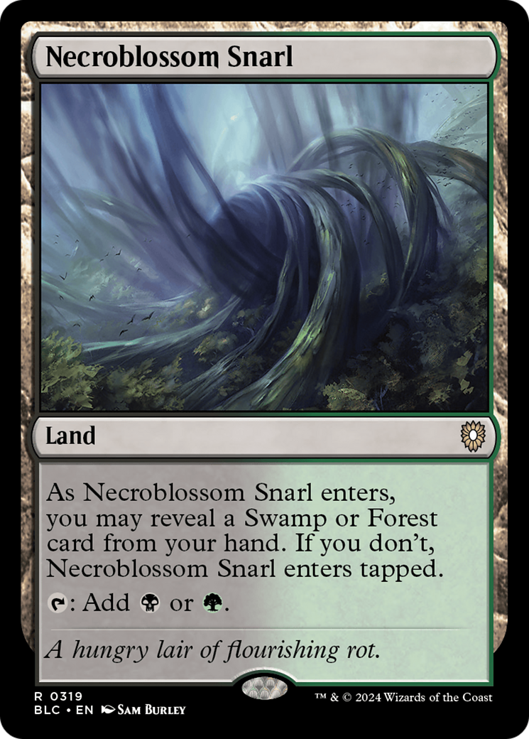 Magic: The Gathering - Necroblossom Snarl - Bloomburrow Commander