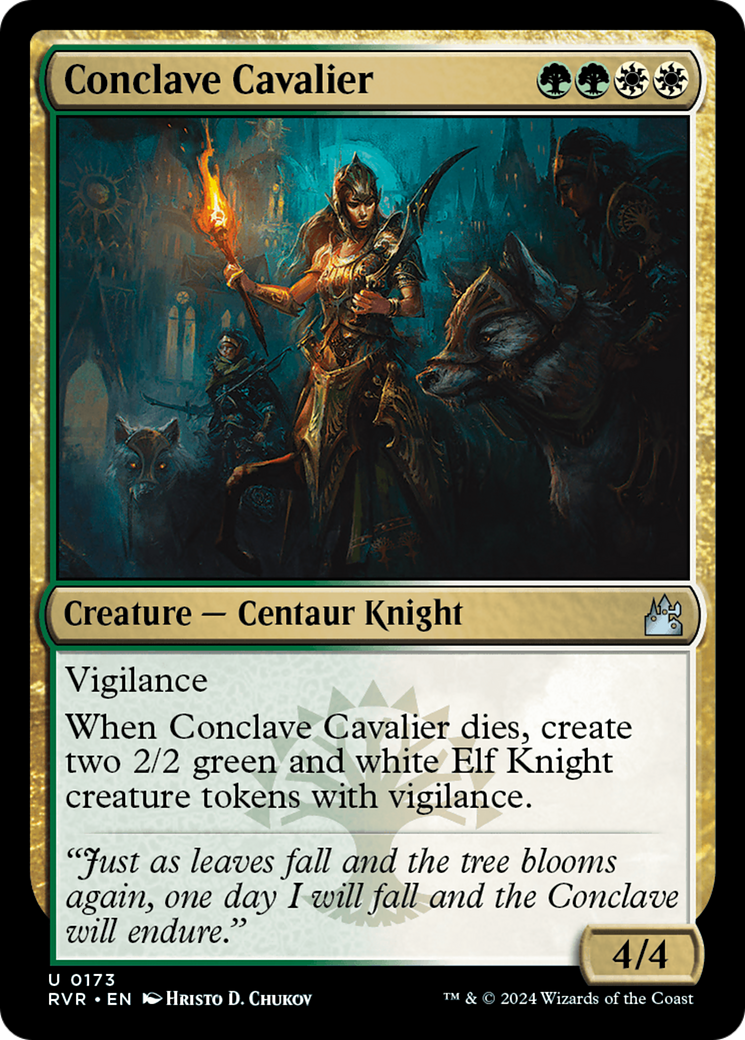 Magic: The Gathering - Conclave Cavalier Foil - Ravnica Remastered
