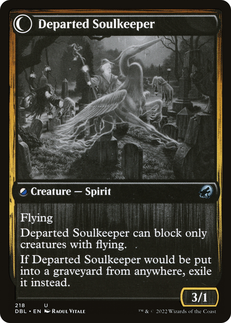 Magic: The Gathering - Devoted Grafkeeper // Departed Soulkeeper - Innistrad: Double Feature