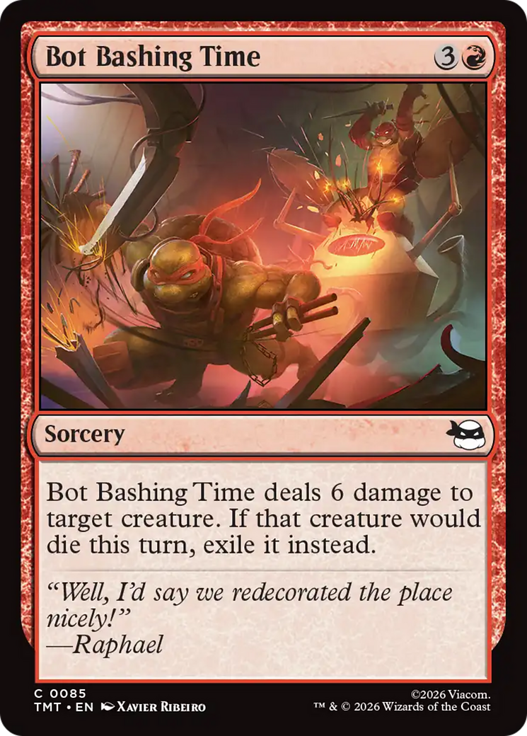 Magic: The Gathering - Bot Bashing Time Foil - Teenage Mutant Ninja Turtles