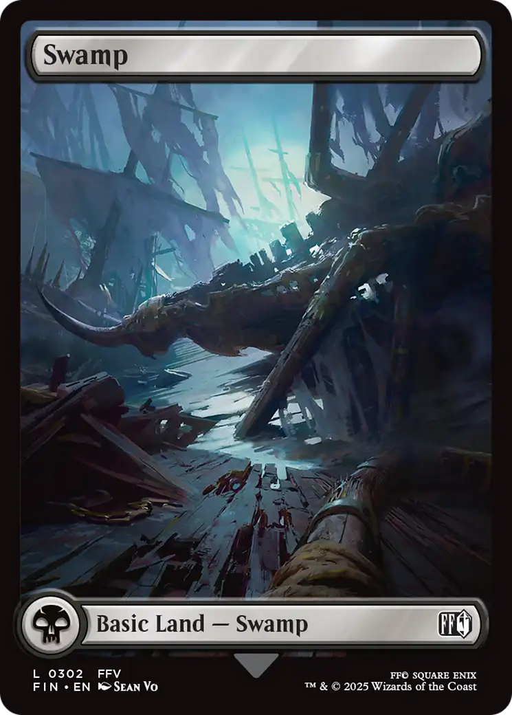 Magic: The Gathering - Swamp #302 Foil - Final Fantasy