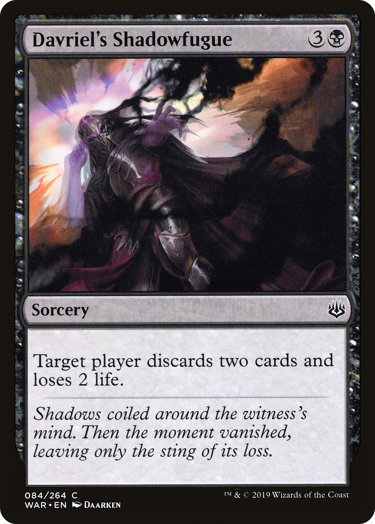 Magic: The Gathering - Davriel's Shadowfugue Foil - War of the Spark