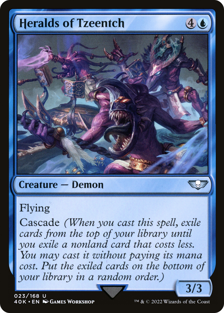 Magic: The Gathering - Heralds of Tzeentch - Warhammer 40000 Commander
