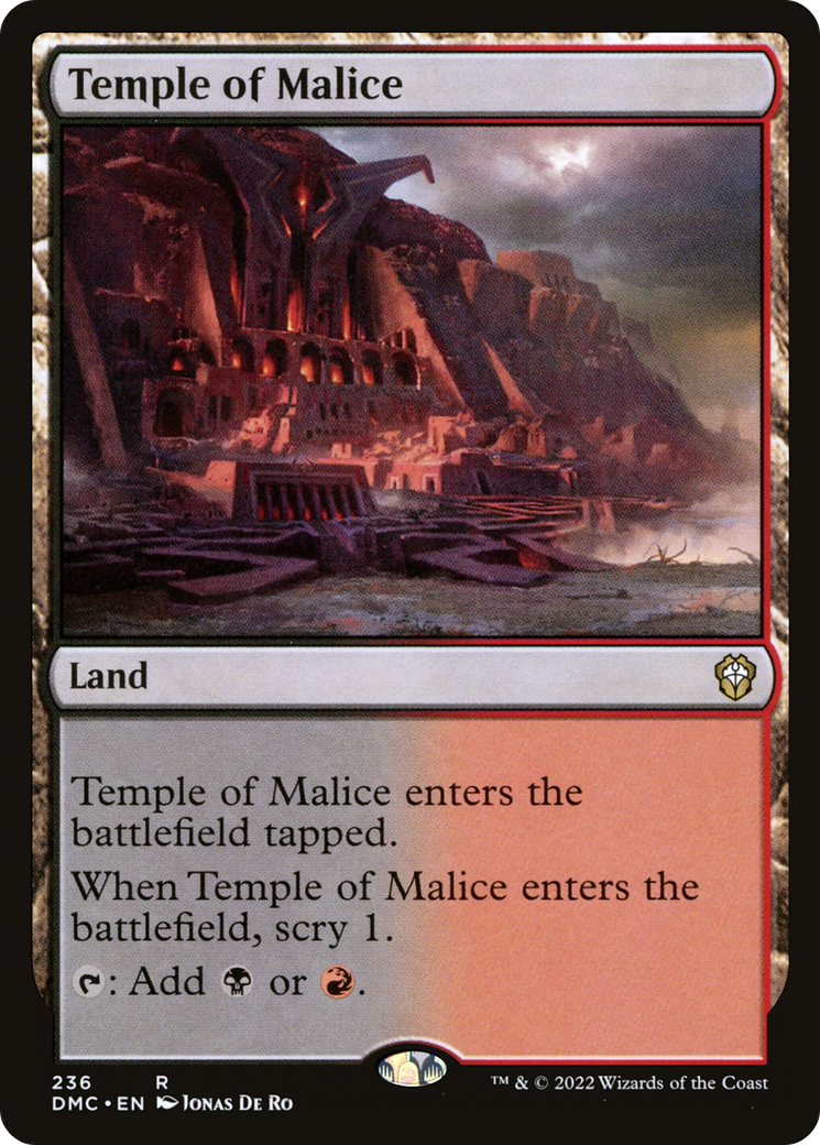 Magic: The Gathering - Temple of Malice - Dominaria United Commander