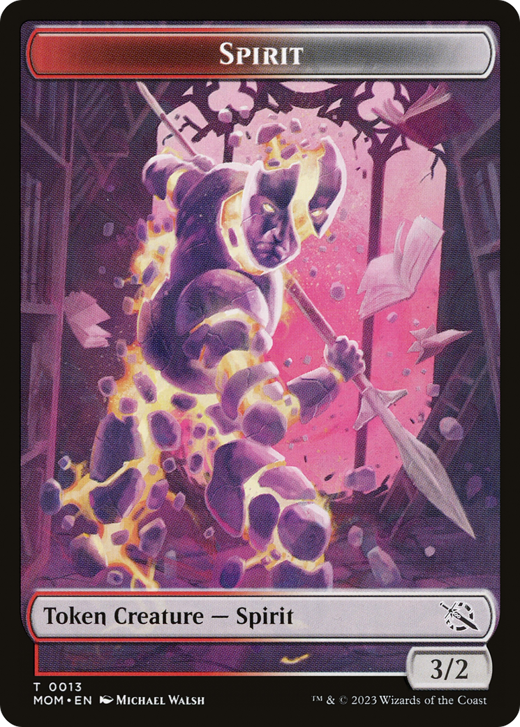 Magic: The Gathering - Spirit Token - March of the Machine Tokens