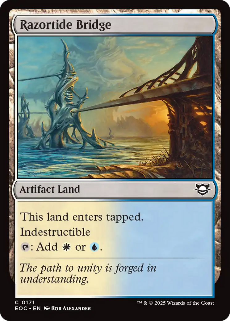 Magic: The Gathering - Razortide Bridge - Edge of Eternities Commander