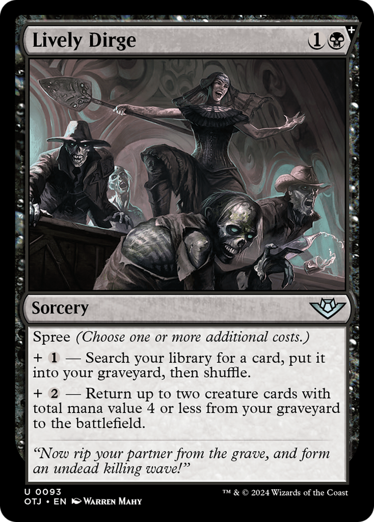 Magic: The Gathering - Lively Dirge - Outlaws of Thunder Junction