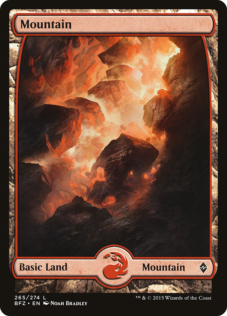 Magic: The Gathering - Mountain #265 Foil - Battle for Zendikar