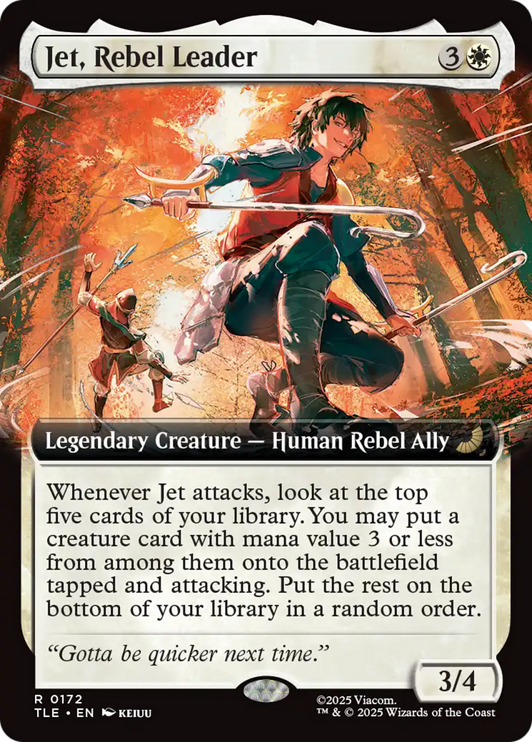 Magic: The Gathering - Jet, Rebel Leader Foil - Avatar: The Last Airbender Eternal