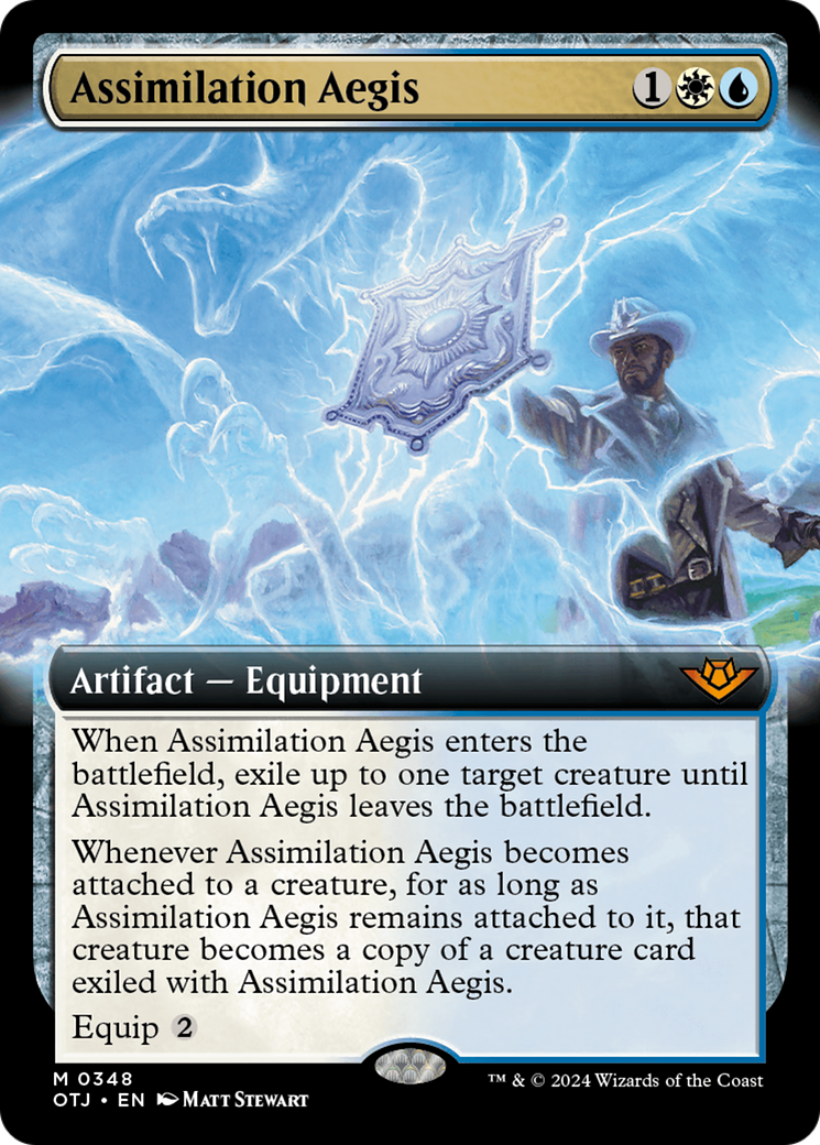 Magic: The Gathering - Assimilation Aegis Foil - Outlaws of Thunder Junction